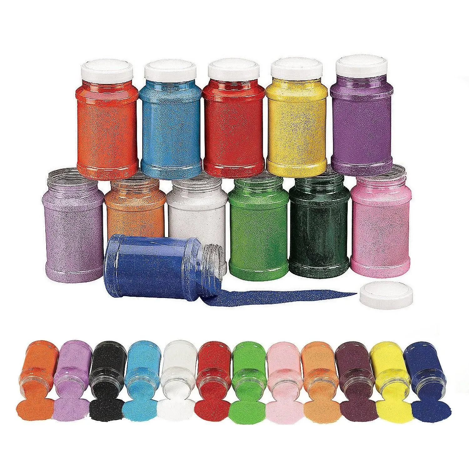 12 PC Colorful Craft Sand Assortment