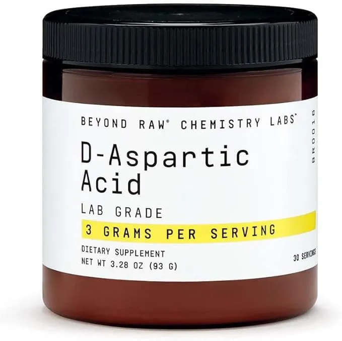 BEYOND RAW Chemistry Labs D-Aspartic Acid Powder | Muscle Development and Recove