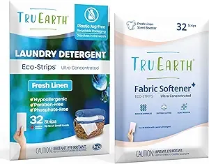 Bundle Laundry Detergent Sheets &amp; Fabric Softener Sheets - Plastic Jug-Free E...