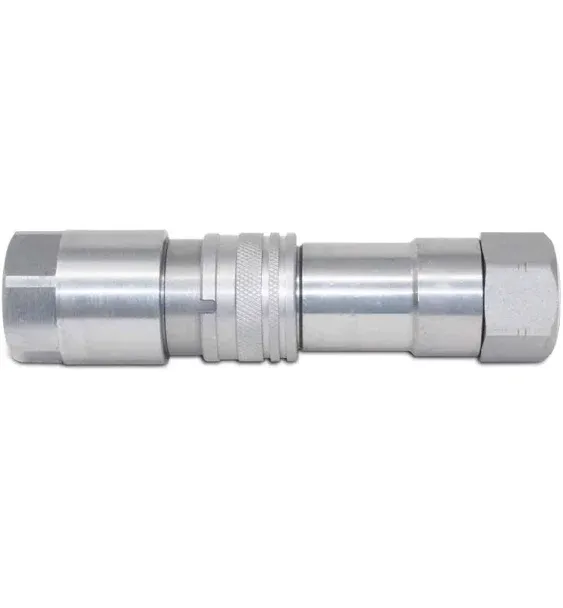 Summit Hydraulics Flat Face Connect Under Pressure Hydraulic Quick Connect Coupler Set, 1/2" NPT Thread