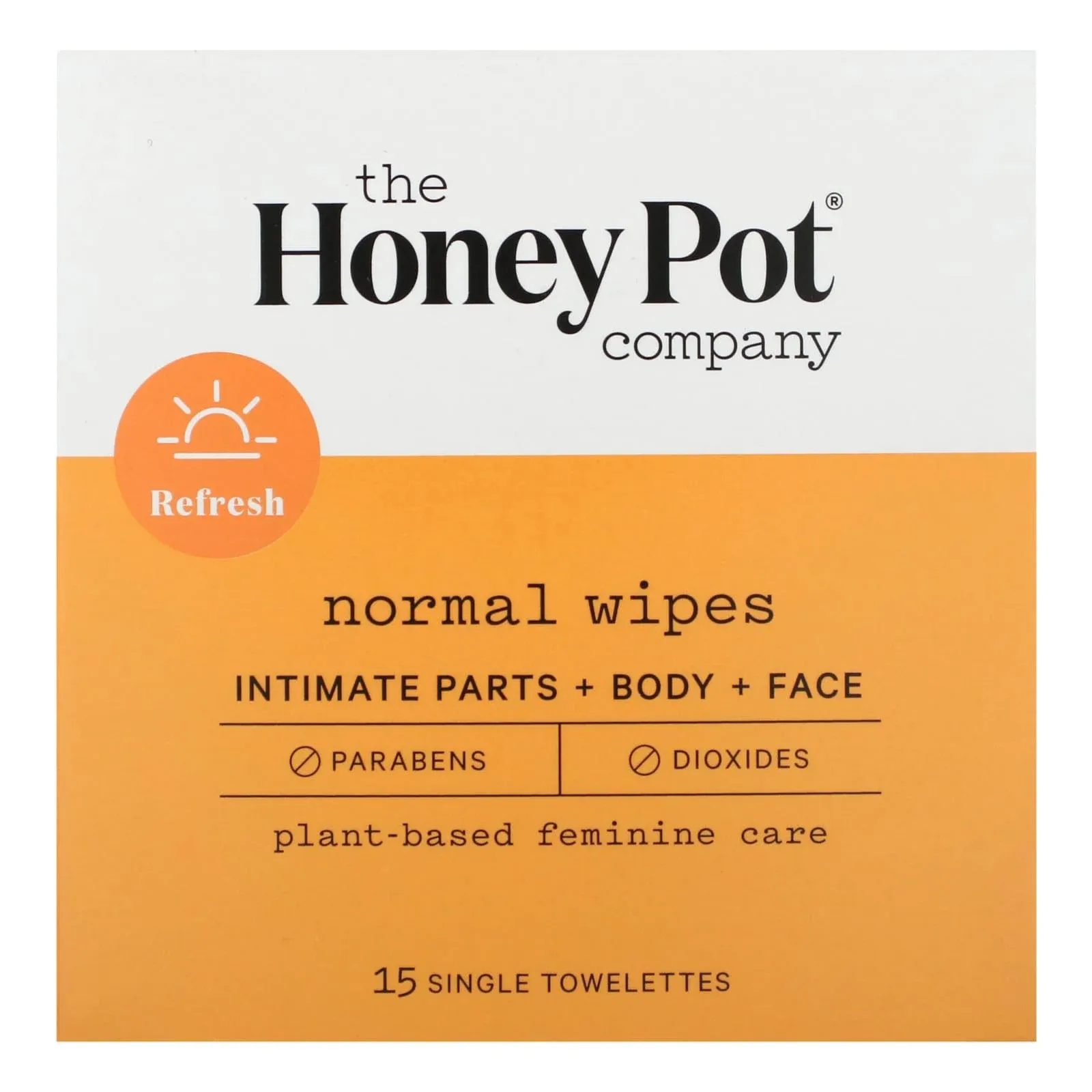 Buy Intimate Wipes Normal 15 Count By The Honey Pot | Herbspro.com