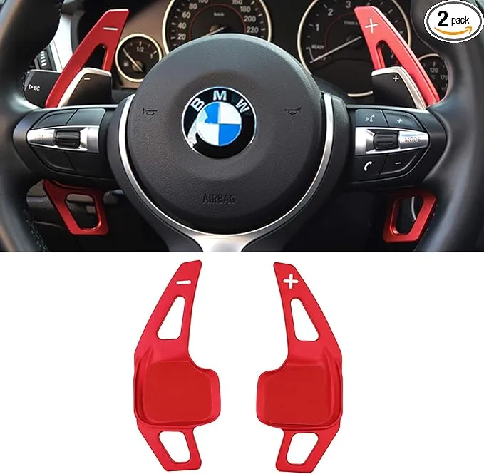 Compatible with BMW Paddle Shifter Extensions,Jaronx Aluminum Metal Steering Wheel Paddle Shifter(Compatible with BMW 2 3 4 X1 X2 X3 X4 X5 X6 series F30 F31F15 F16 F25 F26)-NOT for 5 6 Series F10 F11