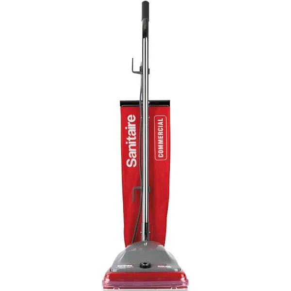 TRADITION Upright Vacuum with Shake-Out Bag, 16 lb, Red