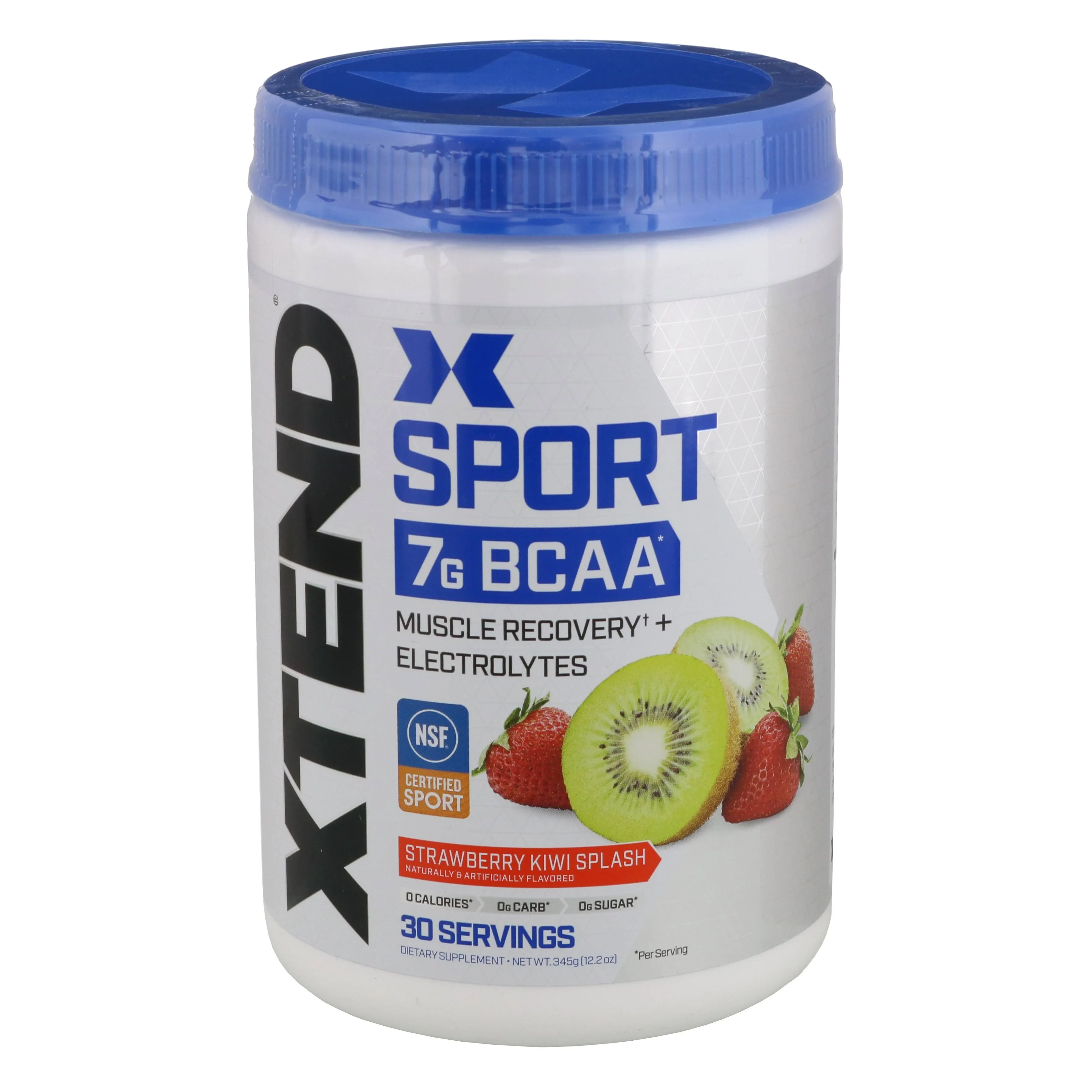 XTEND Sport BCAA Powder Blue Raspberry Ice - Electrolyte Powder for Recovery & Hydration with Amino Acids - 30 Servings