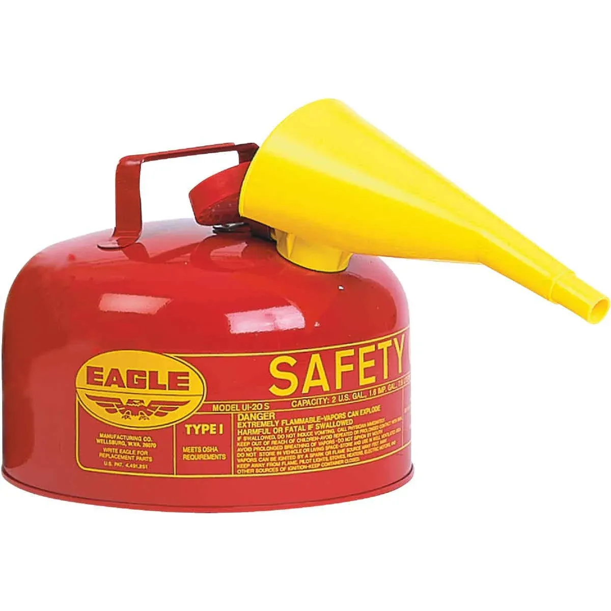 Eagle Type I Safety Can; 2 Gallons