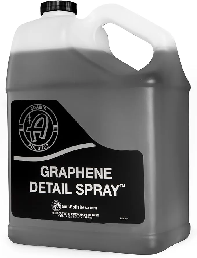 Adam's Polishes Graphene Detail Spray (Gallon) - Extend Protection of Waxes, Sealants, & Coatings | Waterless Detailer Spray for Car Detailing | Clay