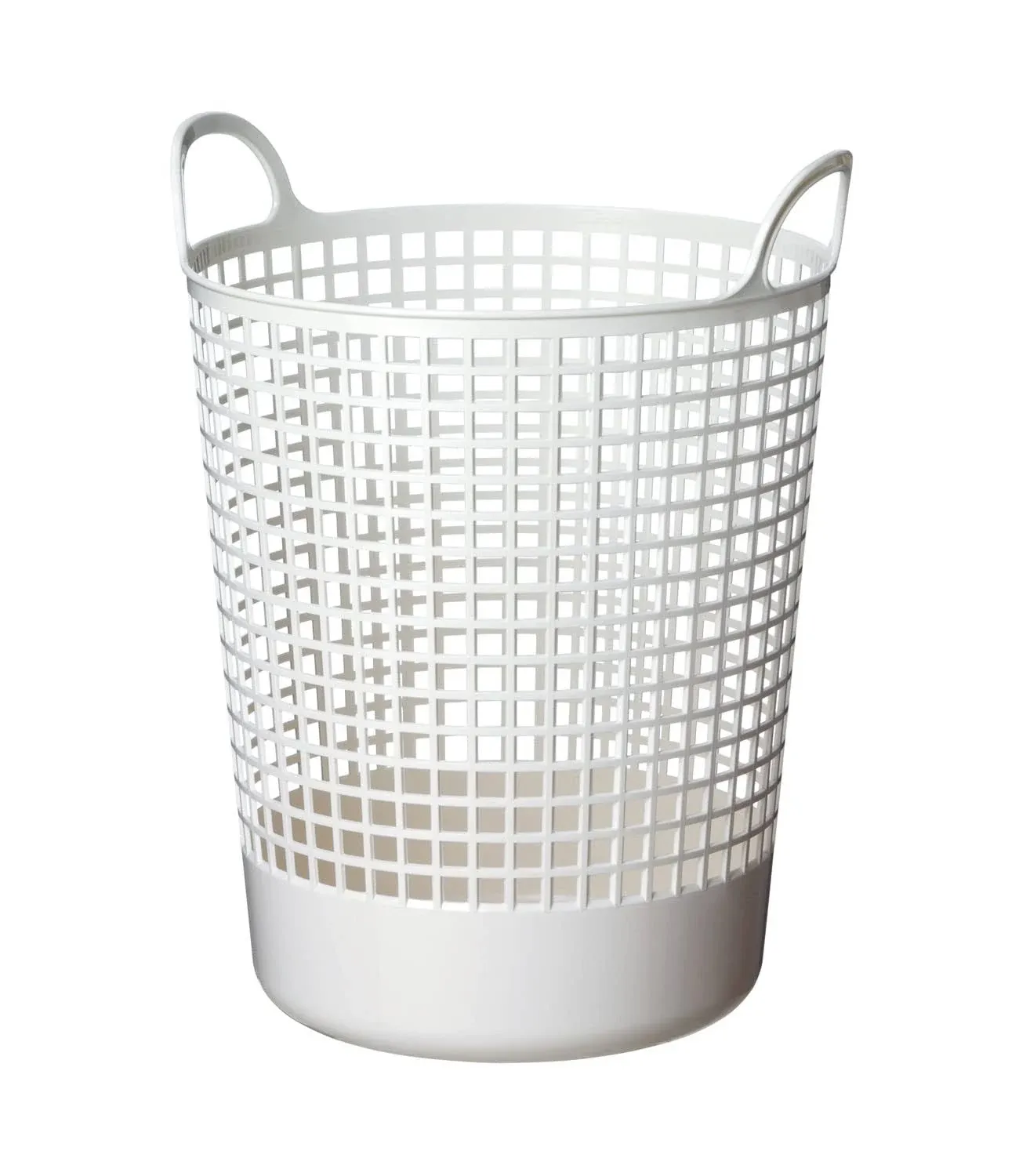 Scandinavia Style Big Round Basket W16.14 X D14.96 X H20.47 White