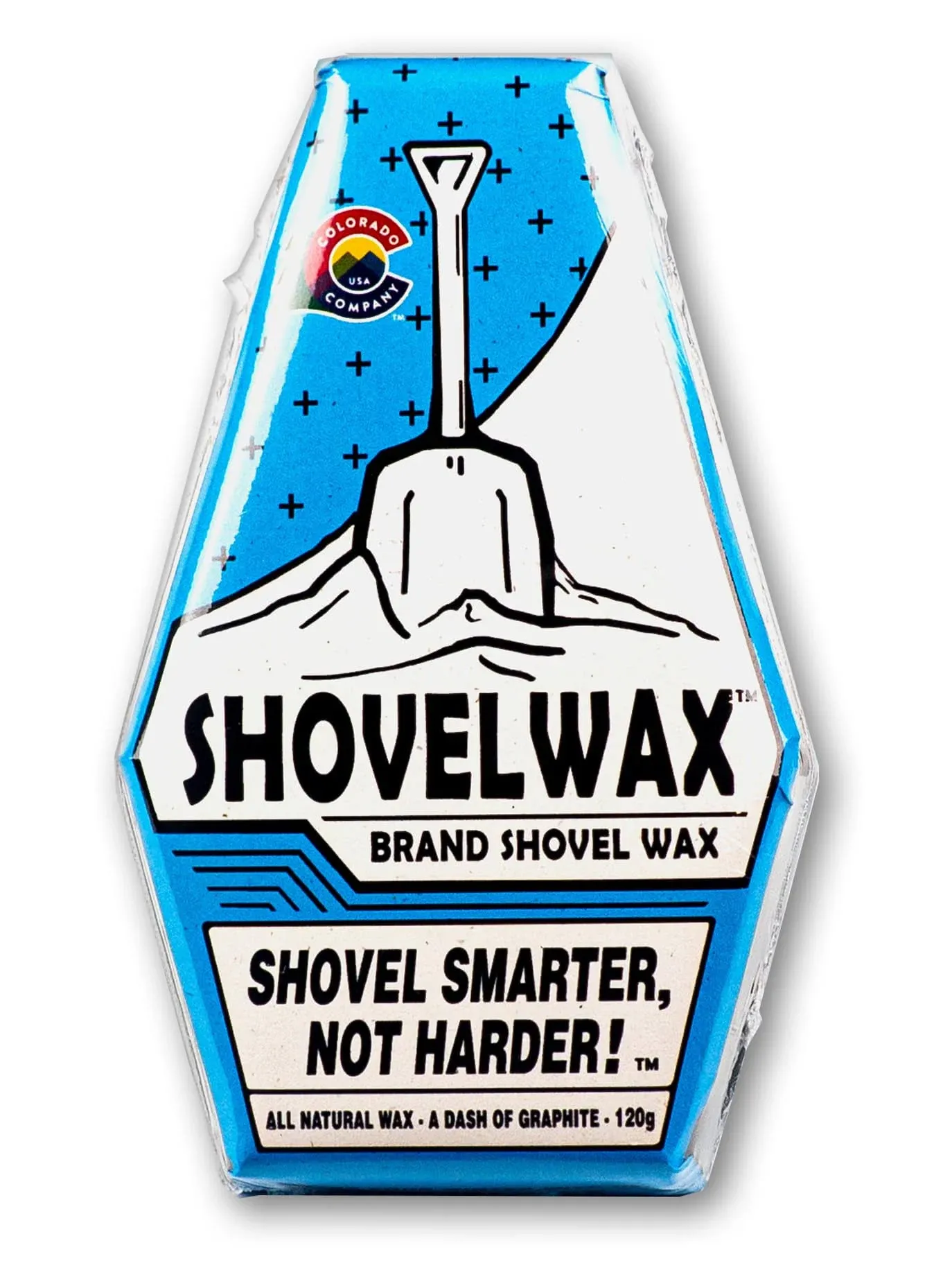 Shovelwax™ Brand Shovel Wax. The Solution to Snow Sticking to Snow Shovels.