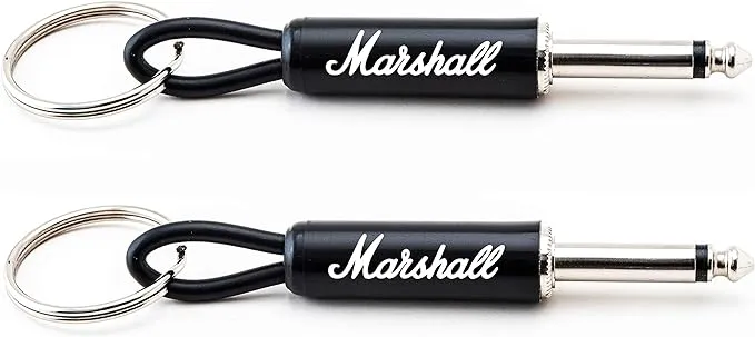 Pluginz Black Marshall Guitar Plug Keychain