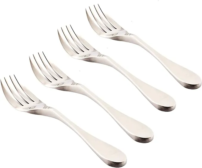 Knork Original Matte Salad Fork, 4 Piece Set, 18/10 Stainless Steel