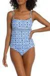 Breeze Tankini Top In Capri Blue