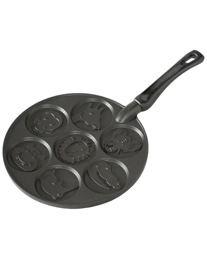 Cast Aluminum 17.5in Zoo Friends Pancake Pan