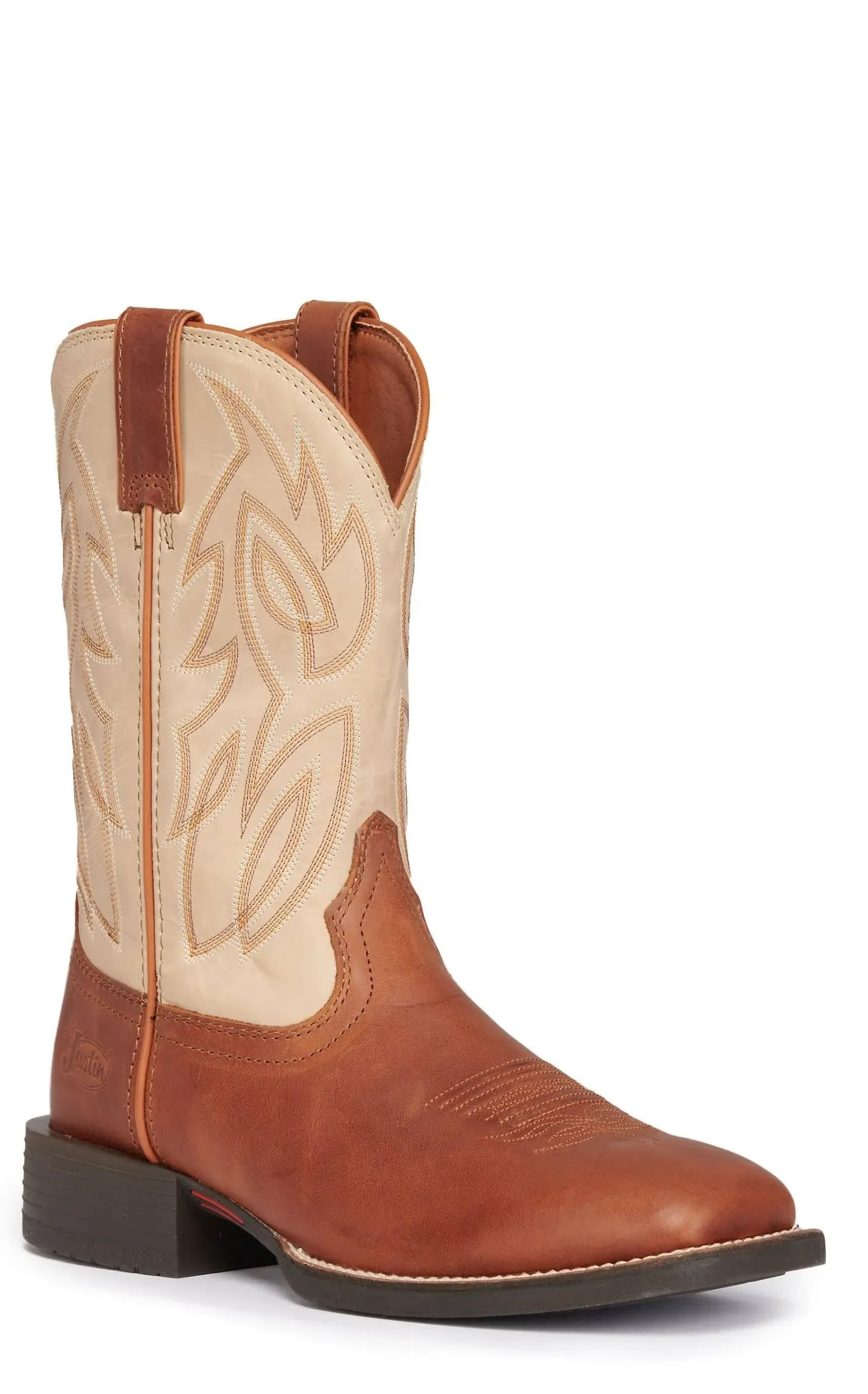 "Justin Boot Company Men's Canter Whiskey 11in. Stampede Western Cowboy Boots"