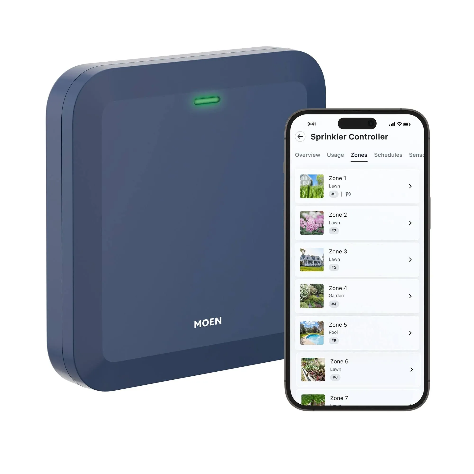 Moen Smart Sprinkler Controller, 16-Zone - WICNT016G1USA