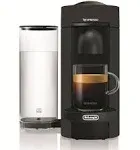 Nespresso De'Longhi VertuoPlus Coffee Maker and Espresso Machine with Aeroccino Milk Frother - Black Matte