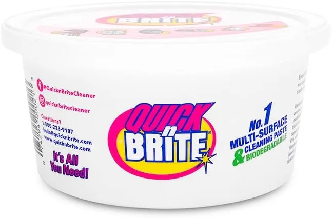 Quick N Brite All Purpose Cleaning Paste, True All Purpose Cleaner, Concentrated, 12 oz