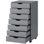 Maykoosh 7-Drawer Office File Storage Cabinet Color Gray