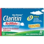 Claritin RediTabs Non-Drowsy Allergy Relief Orally Disintegrating Tablets 30 ct Box