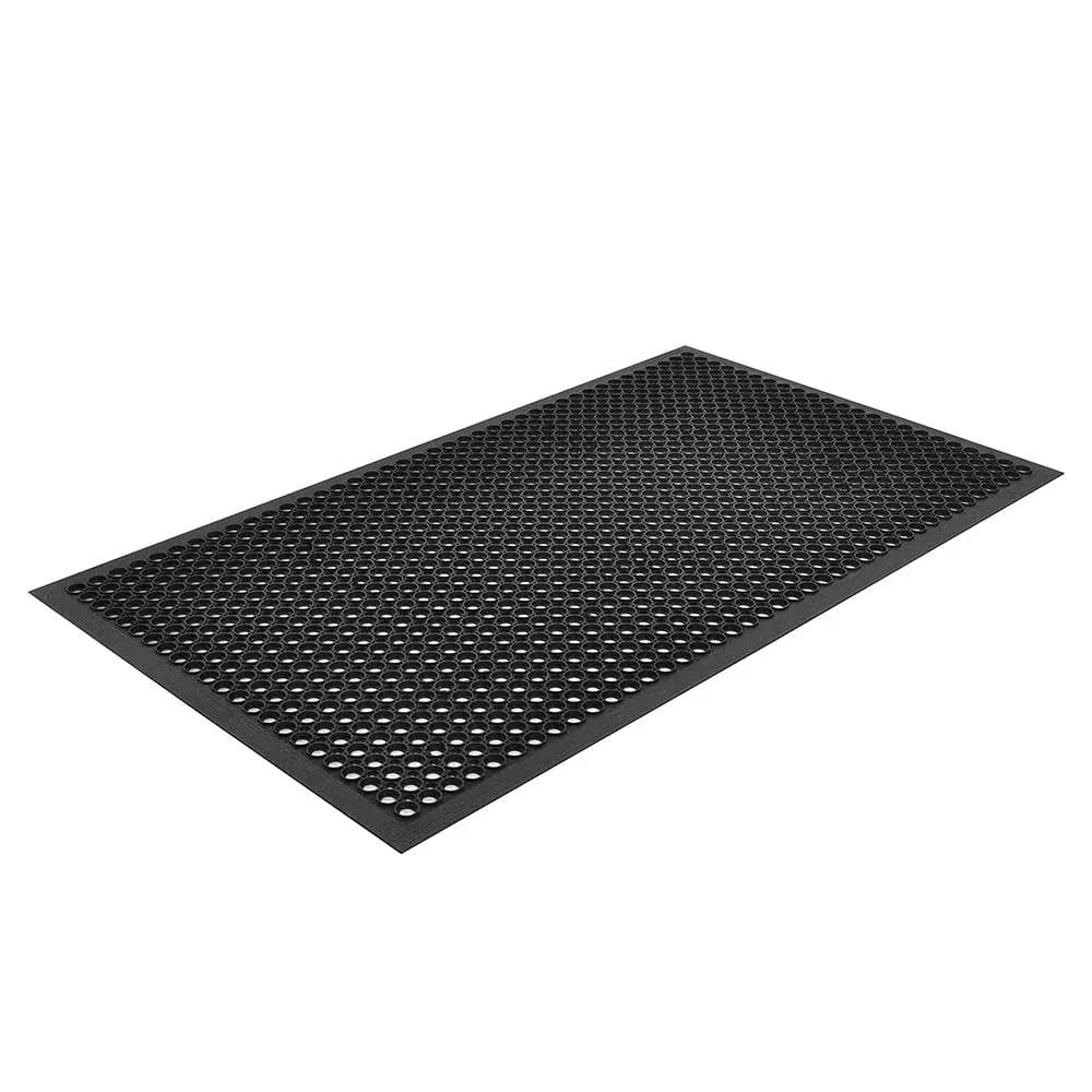 Notrax T30S0035BL Apex Competitor Anti-Fatigue Floor Mat - 3' x 5', Rubber, Black