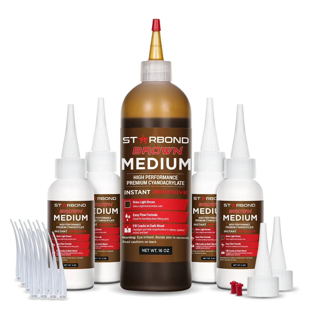 Starbond Super Glue Brown Medium | Br-150 |16 Ounce