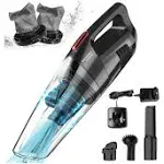 whall Handheld Vacuum Cordless, 8500PA Strong Suction Hand Vacuum, Wet Dry Hand Held Vacuum Cleaner with LED Light, Lightweight Mini Car Vacuum Cordless Rechargeable, Portable Vacuum