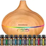 InnoGear wood grain diffuser w 10 essential oils NWT