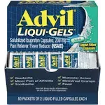 First Aid Only 016902 Advil LiquiGels, 50x2/box