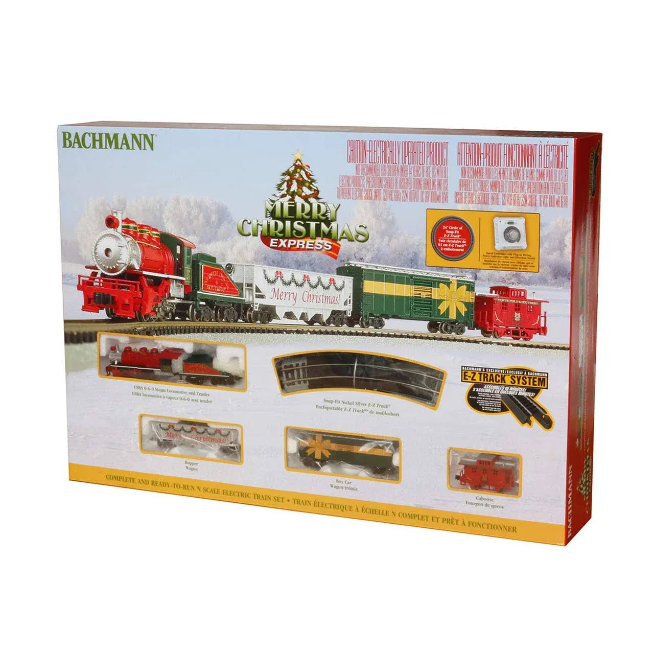 Bachmann Trains Merry Christmas Express Electric Train Set (24027)