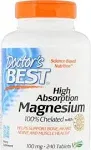 Doctor's Best High Absorption Magnesium 240 Tablets