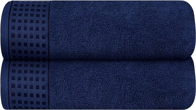 GLAMBURG Ultra Soft Oversized 2 Pack Bath Towel Set 28x55 inches, 100% Cotton Large Bath Towels, Highly Absorbant Compact Quickdry & Lightweight Towel, Ideal for Gym Travel Camp Pool - Chocolate Brown