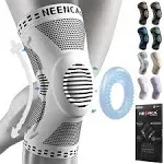 NEENCA Professional Knee Brace, Compression Knee Sleeve with Patella Gel Pad & Side Stabilizers, Knee Support Bandage for Pain Relief, Medical Knee