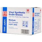 Basic Medical Industries Vinyl Exam Gloves (Latex & Powder-Free) in Medium, 100/Box