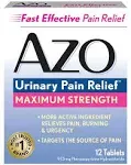 AZO Maximum Strength Urinary Pain Relief Tablets