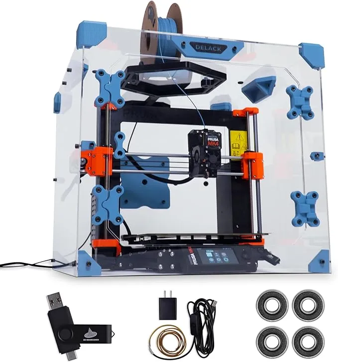 DELACK 3D Printer Enclosure Kit with LED Light | Made for Prusa MK4, Prusa Mi...