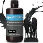 Anycubic Upgraded Standard 3D Printer Resin, 405nm Sla Fast UV-Curing Resin, High Precision & Rapid Photopolymer for 8K Capable LCD/DLP/SLA 3D