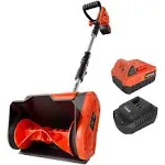 Voltask Cordless Snow Shovel - 20V | 10-Inch | 4-Ah Cordless Snow Blower, SS-20C