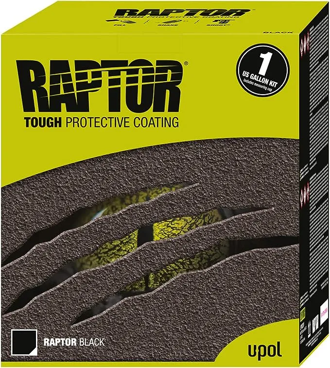 RAPTOR Black Truck Bed Liner Kit - 1 US Gallon Kit 2.6 VOC