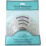 Longarm Every Circle Quilting Template Set - Good Measure