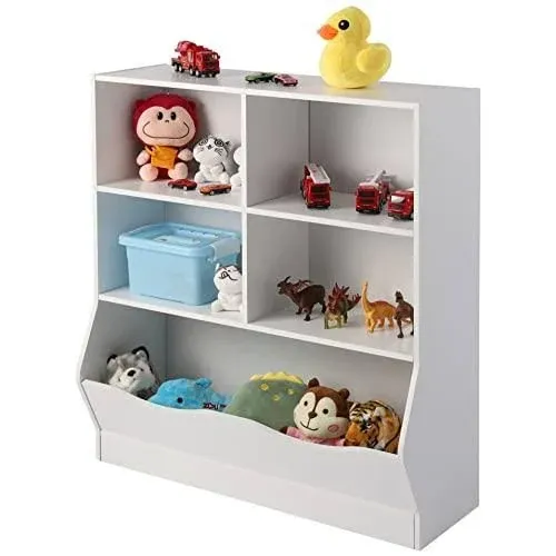 TOYMATE Toy Organizers and Storage, Kids Bookshelf and Bookcase for Playroom ...