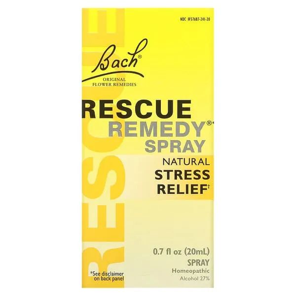 Bach, Original Flower Remedies, Rescue Remedy Spray, natürlicher Stressabbau, 20 ml (0,7 fl. oz.)