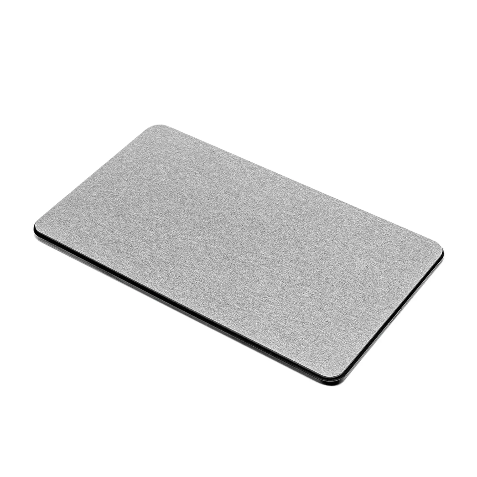 madesmart Dish Mat Granite Drying Stone Collection, Accelerates Moisture Evaporation, Natural & Mineral Materials, Non-Slip Base, Grey