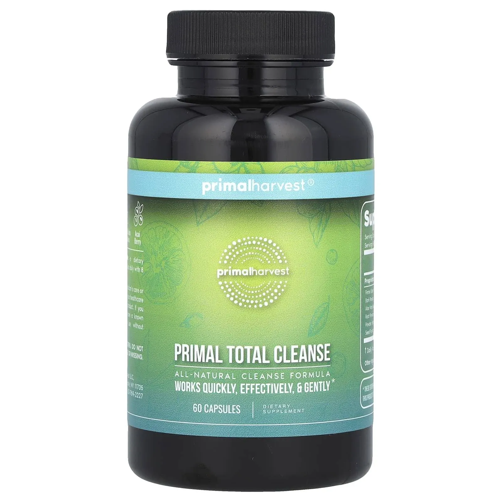 Primal Harvest Full Body Detox Cleanse, Works as Colon Cleanse,60 Detox Pills.