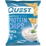 Quest Nutrition, Tortilla Style Protein Chips, Ranch, 12 Bags, 1.1 oz (32 g)