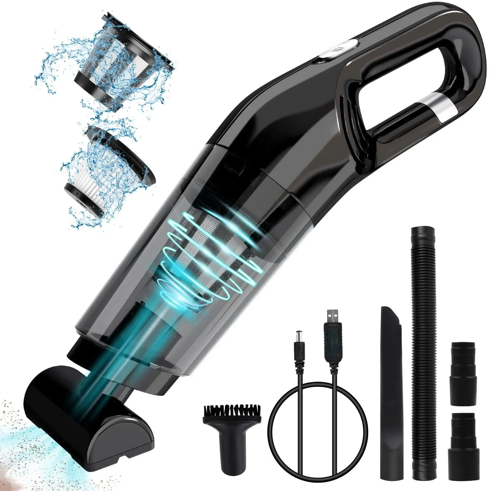 Hand Held Vacuum Cordless Mini Handheld Vacuum Lightweight Car Vacuum Cleaner C