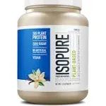 Isopure Vanilla Vegan Protein Powder, with Monk Fruit Sweetener & Amino Acids, Post Workout Recovery, Sugar Free, Plant Based, Organic Pea Protein, Dairy Free, 20 Servings (Packaging May Vary)