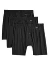 Shop 2(x)ist 3-pack Pima Cotton Boxer Briefs In Black