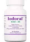 Iodoral 50 mg 30 Tablets - Thyroid Support Supplement with Iodine