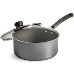 Tramontina PrimaWare 3 Quart Non-Stick Steel Gray Covered Sauce Pan