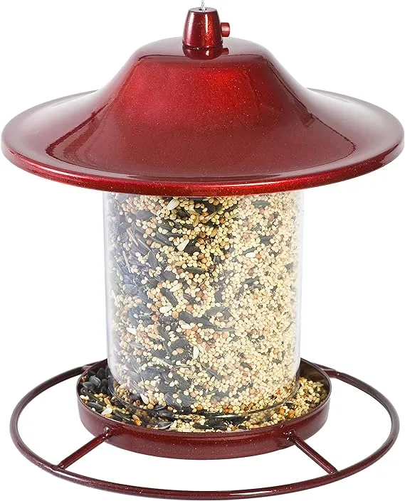 Panorama Bird Feeder - Red - 2 Pound