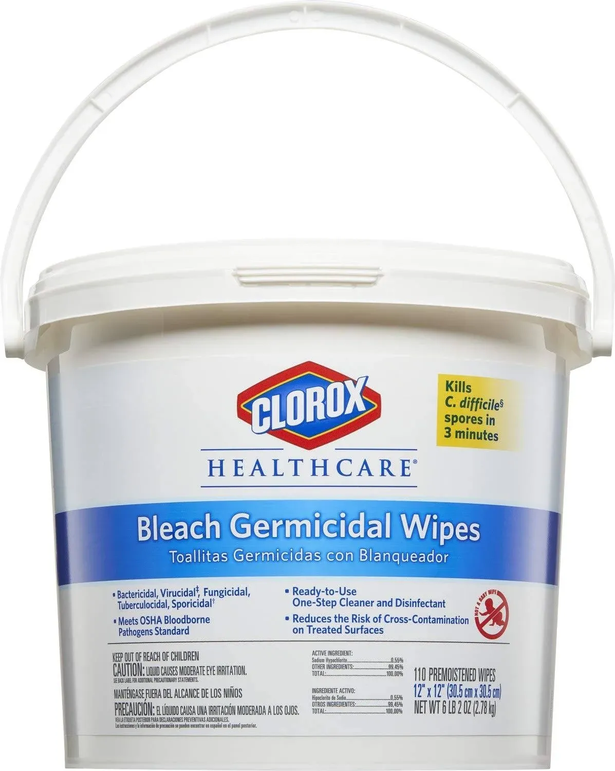 Clorox Healthcare Bleach Germicidal Wipes